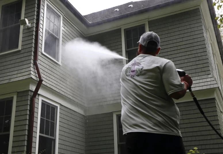 Commercial pressure washing service by Euclid Power Washing at Euclid business