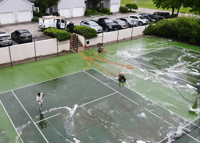 Euclid Power Washing professional cleaning outdoor surfaces at Euclid property